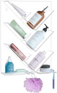 🛁 niubee acrylic bathroom shower caddy with suction cup - rustproof, durable, no drilling required - ideal for shampoo bottles logo