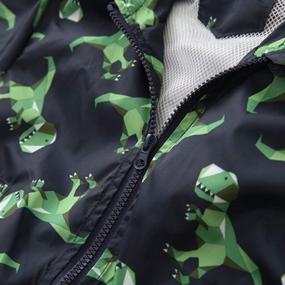 img 1 attached to 🦖 Cute and Durable Little Cartoon Dinosaur Windproof Outerwear - Boys' Jackets & Coats