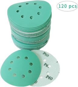 img 3 attached to 🪚 Premium COSPOF 5 Inch Hook and Loop Sanding Discs - 120 Pcs Assorted Grits (P60-P320) for Effective Orbital Sander Work