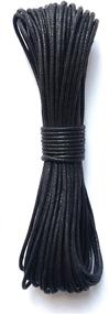 img 2 attached to 🎨 LWR CRAFTS 2mm Waxed Cotton Cord 45 Feet Per Pack (Pack of 2) (Black) - Premium Quality Crafting Supplies for Various Projects