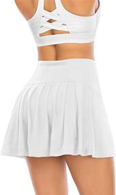 img 4 attached to Pleated Tennis Skirts with Pockets: Women's 🎾 Athletic Golf Skorts for Active Sports, Running, and Workouts