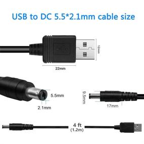 img 2 attached to UXWEN Universal USB to DC 5V Power Cord with 10 Connector Tips (5.5x2.1mm, 5.5x2.5mm, 4.8x1.7mm, 4.0x1.7mm, 4.0x1.35mm, 3.5x1.35mm, 3.0x1.1mm, 2.5x0.7mm, Micro USB, Type-C, Mini USB)