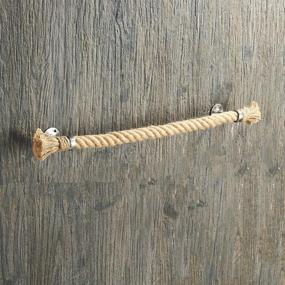 img 2 attached to 🛁 Nautical Rope Towel Racks - Stylish Bathroom Wall Mounted Decor