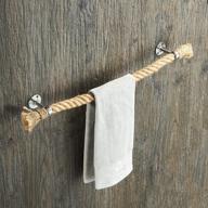 🛁 nautical rope towel racks - stylish bathroom wall mounted decor logo
