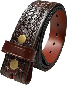 img 4 attached to 👜 Classic Massachusetts Basketweave Cowhide Leather Men's Accessories: Timeless Style and Durability