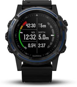 img 2 attached to 🌊 Garmin Descent Mk1 Dive Computer: Includes Surface GPS, Fitness Features, Gray Sapphire Watch with Black Band