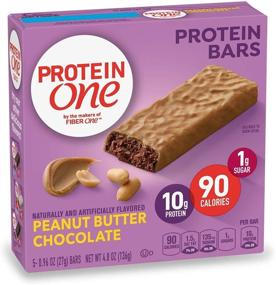 img 1 attached to 🍫 90 Calorie Protein Bar - Peanut Butter Chocolate - 4.8 oz (Pack of 2) by PROTEIN ONE