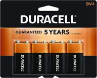 🔋 duracell coppertop 9v alkaline batteries - high-performance 9 volt battery for household and business use - 4 pack logo