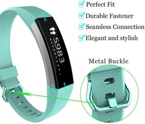 img 3 attached to KingAcc Compatible Replacement Bands For Fitbit Alta HR Wearable Technology and Accessories