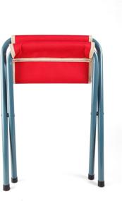 img 2 attached to Kikkerland Retro Folding Stool Red