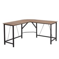 amazon basics l shape 55 inch natural furniture for home office furniture logo