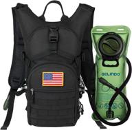 gelindo tactical hydration backpack: 2l water bladder, lightweight pack for hunting, hiking, camping & cycling логотип