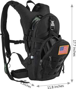 img 1 attached to Gelindo Tactical Hydration Backpack: 2L Water Bladder, Lightweight Pack for Hunting, Hiking, Camping & Cycling