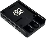 waveshare lightweight aluminum alloy case for raspberry pi 4 with cnc precise processing and sand blasting finish nice &amp logo
