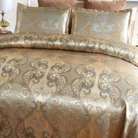 img 3 attached to Softta Damask Bedding Queen Duvet