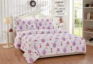 🧚 linen plus girls/teens fairy tales castle princess carriage comforter set in pink lavender white - full size logo