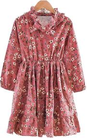 img 4 attached to 👗 Szshohxw Little Dresses Overall Outfits: Stylish Girls' Clothing and Dresses for Every Occasion!