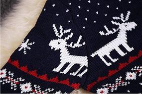 img 2 attached to Adorable Children's Knitted Fireplace Reindeer Christmas Sweaters for Boys