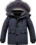 zshow mid length windproof quilted thicken boys' jackets & coats: ultimate warmth and style logo