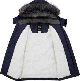 img 2 attached to ZSHOW Mid Length Windproof Quilted Thicken Boys' Jackets & Coats: Ultimate Warmth and Style