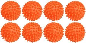 img 2 attached to 🍊 Апельсиновые многоразовые сушильные шарики, 8 штук - заменяют мягчитель для белья при сушке, экономят деньги - Размер: диаметр 2.75 дюйма