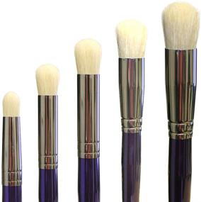 img 1 attached to 🖌️ Dome Stencil Brush Set - Scumble, Swirl, Stipple, Dry Brush Techniques - Prevent Bleeding - DIY Crafting & Painting Tools - Select Size, Set of 5 Brushes