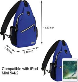 img 2 attached to 🎒 MOSISO Mini Sling Backpack: Compact Outdoor Daypack for Hiking, Travel, and Sports