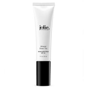 img 3 attached to 🌿Минеральный легкий оттенок Jolie SPF 20 без масел - оттеночный увлажняющий крем для лица с защитой от солнца - веганская формула для естественного сияния