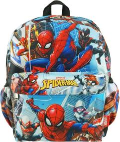 img 4 attached to Marvel Spider-Man Deluxe Oversize Print Backpack: Your Ultimate Superhero Storage Solution!