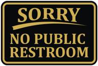 🚽 apologies public restroom door for walls logo