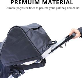 img 1 attached to Shield Your Golf Push Cart with KONDAY Golf Bag Rain Protection Cover