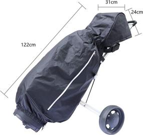 img 3 attached to Shield Your Golf Push Cart with KONDAY Golf Bag Rain Protection Cover