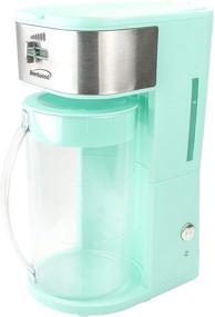 img 3 attached to ☕ Iced Tea and Coffee Maker: Brentwood KT-2150BL with 64 oz Pitcher - Blue