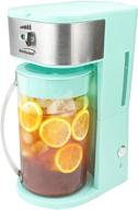 ☕ iced tea and coffee maker: brentwood kt-2150bl with 64 oz pitcher - blue logo
