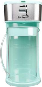 img 2 attached to ☕ Iced Tea and Coffee Maker: Brentwood KT-2150BL with 64 oz Pitcher - Blue