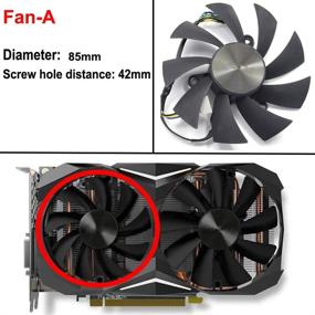 img 3 attached to 🎮 InRobert GA91S2H Replacement Video Card Fan for Zotac GTX 1070 Ti Mini and GTX 1080 Ti Mini Graphic Cards (Fan-A)