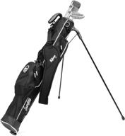 🏌️ легкая воскресная гольф сумка с ремнем и подставкой - легко переносить и прочная гольф сумка питч и путт - гольф сумка с подставкой для драйвинг-рейнджа, пар 3 и исполнительных полей - высота 31.5" ... логотип