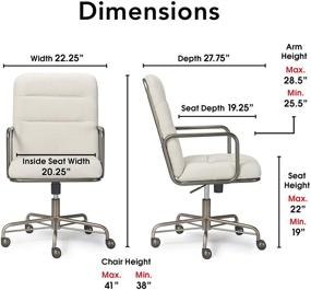 img 2 attached to Finch Franklin Desk Chair Brown Furniture