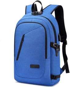 img 4 attached to Durable Laptop Backpack: Water Resistant Anti-Theft Bag with USB Charging Port and Lock - Slim Computer Business Backpacks for Women Men - Fits 15.6 Inch Laptops - College School Student Gift