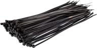 🔗 gtse 12” black zip ties, 100 pack – heavy duty 40lb strength, uv resistant nylon cable ties – self-locking 12 inch tie wraps for home, office, garage, and workshop use logo