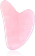 💕 jovivi handmade natural rose quartz gua sha guasha scraping massage tool - heart-shape acupuncture therapy scraping board logo