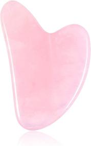 img 4 attached to 💕 Jovivi Handmade Natural Rose Quartz Gua Sha Guasha Scraping Massage Tool - Heart-Shape Acupuncture Therapy Scraping Board