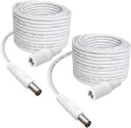 🔌 siocen 5.5mm x 2.1mm 10ft extension cord: power supply adapter for cctv security camera, led strip, car - 12v male to female plug cable logo