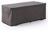⛱️ waterproof deck box cover – leader accessories storage ottoman bench for keter, lifetime, suncast, rubbermaid deck box m-size logo