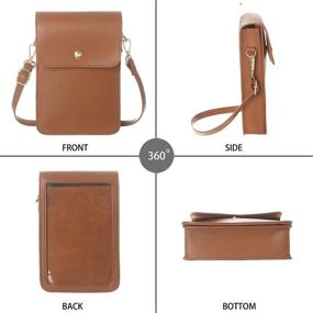 img 3 attached to Женские сумки и кошельки MINICAT Screen Window Crossbody Screen Brown2 в стиле Crossbody Bags