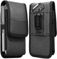 cell phone holster for iphone 13 pro max, 12, 11, xs, xr, 8, 7 and samsung galaxy s21 ultra, s20, s10, note 20, 10, a01, a11, a21, a51, a71, a02s, a12, a32, a42, a52 - belt clip holster phone holder pouch carrying case logo