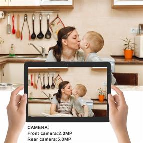 img 3 attached to 📱 Планшет Android 10 дюймов с 5G WiFi, четырехядерным процессором, 1 ГБ оперативной памяти, 16 ГБ встроенной памяти, Full HD-дисплеем, Bluetooth, GPS - черный.