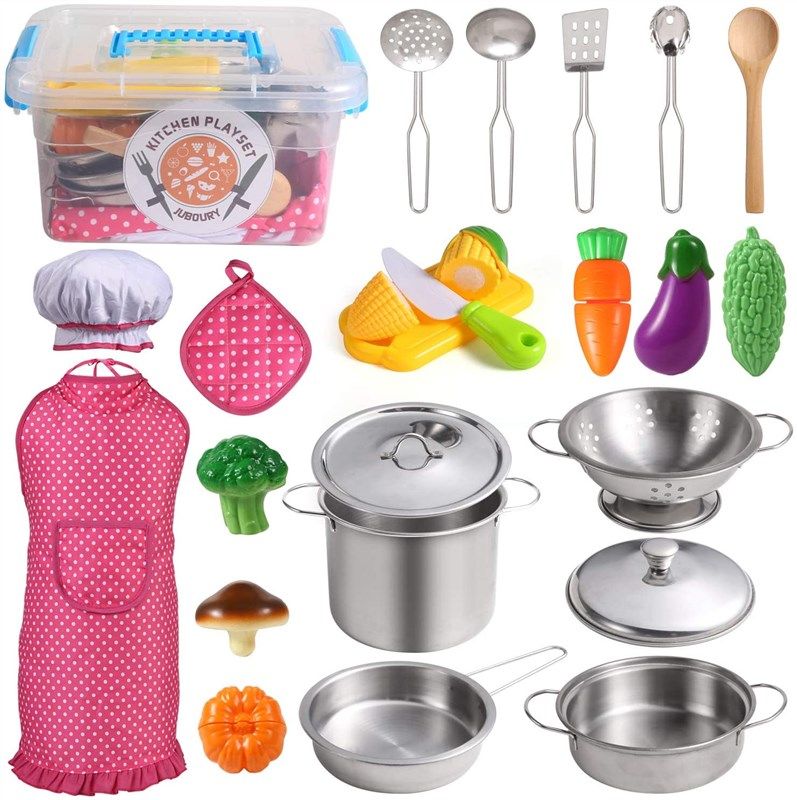 juboury stainless cookware utensils vegetables 로고