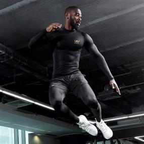 img 3 attached to 🏋️ Mava Sports Compression Long Sleeve Top for Men: The Ultimate Baselayer for Fitness, Running, and Gym Workout