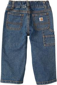 img 1 attached to 👶 Top-Quality Carhartt Washed Dungaree Pants for Baby Boys and Toddlers